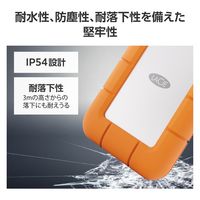 SSD 外付け 500GB ポータブル Rugged mini 耐衝撃 コンパクト STMF500400 LaCie 1個（直送品）