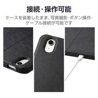 13インチiPad Air(M2)フラップケース/Apple Pencil収納/スリープ対応/ブラック TB-A24XSABK 1個