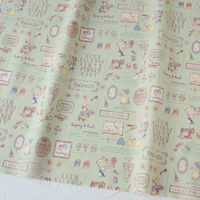 スーちゃんコレクション Sunbonnet Sue ソーイング プリント生地 ライトブルー 巾約110cm×7mカット NCM25000-D（直送品）