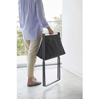 tower（タワー） 折り畳み高床式ランドリーバスケット タワー ブラック 5662 1台 山崎実業