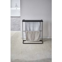 tower（タワー） 横から掛けられるバスタオルハンガー タワー スリム ブラック 5577 1台 山崎実業