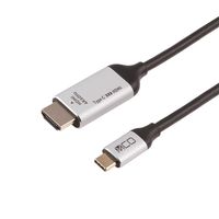 ナカバヤシ Type-C HDMIケーブル 4K60Hz対応 1m USD-4K10BK 1本