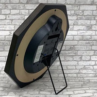 さんてる 電波時計 クロックスランド 置き掛け兼用 幅285×奥行55×高さ285mm ライトブラック SR26_DBK_A  1個（直送品）