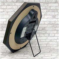 さんてる 電波時計 クロックスランド 置き掛け兼用 幅285×奥行55×高さ285mm ライトブラック SR26_DBK_R 1個（直送品）