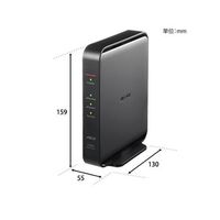 バッファロー Wi-Fi 6（11ax）対応Wi-Fiルーター 1201+300Mbps WSR-1500AX2L/D 1個（直送品）