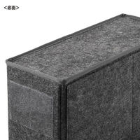サンワサプライ フェルトBOXバッグ BAG-TW9BK 1個