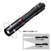 サンワサプライ ペン型ライト(ショートタイプ) LED-PEN2BK 1個（直送品）