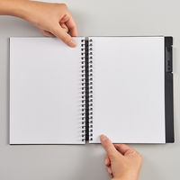 リヒトラブ セルファナオープンリングノートA5 リーフ40枚 N7201-3ボルドーブラック 1冊