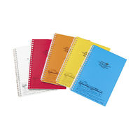 リヒトラブ AQUA DROPs ツイストノート A5 リーフ30枚 N1658-4橙 1セット（1冊×5）