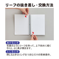 リヒトラブ hirakuno ツイストノート B6 5mm方眼 ネイビー（紺） N1672-11 1セット（1冊×5）