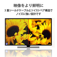 HDMIケーブル イーサネット対応 スーパースリム 0.3m ブラック ECDH-HD14SS03BK エレコム 1個