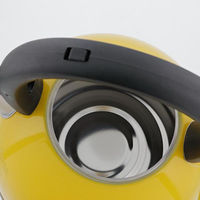 ベストコ やかん 笛吹き ケトル 2.5L ステンレス製 IH 対応 イエロー NQ-0021 1個