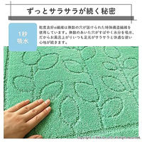 オカ 乾度良好ファイン バスマット 抗菌防臭 吸水 速乾 50×70cm ブルー 65382 1枚（直送品）