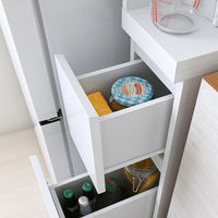 佐藤産業 DOLLY 隙間収納 幅200×奥行450×高さ1600mm ホワイト DOK160-20SS WH 1台（直送品）