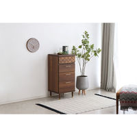 【軒先渡し】ゼリージュ チェスト 幅440×奥行400×高さ940mm ブラウン 54678720 1台（直送品）