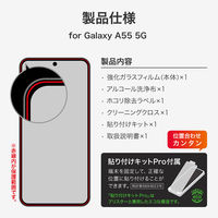 MSソリューションズ Galaxy A55 5G ガラスフィルム スタンダードサイズ 超透明 LN-24SG3FG 1個