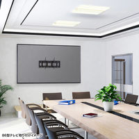 サンワサプライ 壁面固定式ディスプレイ金具 86型まで対応 幅750×奥行51×高さ420mm ブラック CR-PLKG19BK 1台（直送品）