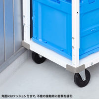 サンワサプライ 作業用プリンタカート 幅450×奥行600×高さ800～1000mm ホワイト RAC-FA6 1個（直送品）