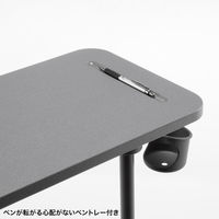 サンワサプライ ミーティングチェア テーブル付き オレンジ SNC-T165D 1脚（直送品）