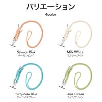 MSソリューションズ スマートフォン ショルダーストラップ Wフックベーシックタイプ サーモンピンク LN-SS18PK 1個