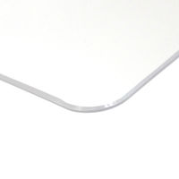 プラス ななめカットデスクマット OAエコノミー クリアタイプ大（1390×690mm）厚さ1.2mm下敷きなし半透明 41041（わけあり品）