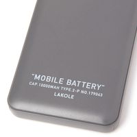 10000mAhモバイルバッテリー ブラック LAKOLE/ラコレ