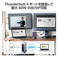 ドッキングステーション タイプC ハブ 14in1 Thunderbolt4対応 USBハブ DST-W07 エレコム 1個（直送品）
