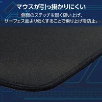 ゲーミング マウスパッド 大型 コントロールタイプ クロス ソフトラバー ブラック MP-VMP240BK エレコム 1個（直送品）
