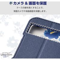 Google Pixel 8a ケース レザー 手帳型 超軽量 ネイビー PM-P241PLFUJNV エレコム 1個（直送品）