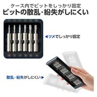 ドライバーセット 精密ドライバー 25in1 ネジ用 ケース付き 防錆 修理 ブラック TL-PD01BK-AZ エレコム 1個