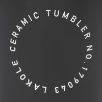 【LAKOLE/ラコレ】 ダブルウォールセラミックタンブラー ブラック 1セット（2個）
