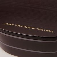 二段ツヤ重箱 ブラウン LAKOLE/ラコレ