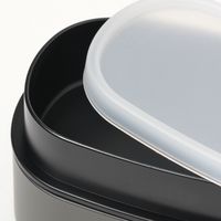 オーバル型2段ランチボックス ダークグレー LAKOLE/ラコレ