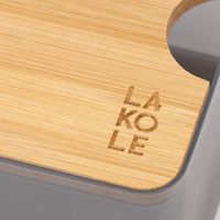 バンブー蓋マルチケース グレー LAKOLE/ラコレ