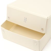 デスクボックス（M） アイボリー 1セット（1個×6） LAKOLE/ラコレ
