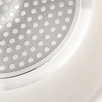 フッ素加工IH炒め鍋（20cm）アイボリー LAKOLE/ラコレ