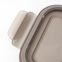 ガラス保存容器（480ml）グレー LAKOLE/ラコレ