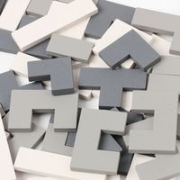 ウッドスクエアパズル グレー LAKOLE/ラコレ