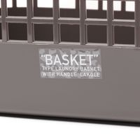 やわらかランドリーバスケット（S） チャコール LAKOLE/ラコレ