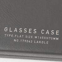 ハードメガネケース（スリム） チャコール LAKOLE/ラコレ