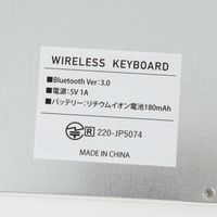 ワイヤレスキーボード ホワイト LAKOLE/ラコレ