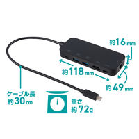 ナカバヤシ Type-C ドッキングステーション 4K USB PD充電対応 UDS-2K02P 1個