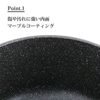 貝印 2点セット 深型 フライパン 24cm 片手鍋 18cm IH ガス火対応 1セット(3組)