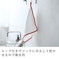 &NE nikii ディッシュクロス 食器拭き ふきん レッド ループ付き 1枚 エヌ・エレファント