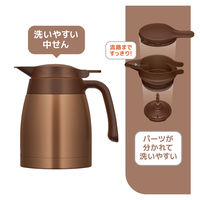 サーモス 卓上ポット 1000ml ブラウンゴールド TTB-1001 BWG 1個