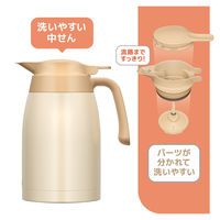 サーモス 卓上ポット 1500ml クリームホワイト TTB-1501 CRW 1個