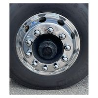 パーマンコーポレーション ゆるみチェックナットキャップクロームメッキ新ISO33mm大型車用10ヶ入 1216143000 1個（直送品）