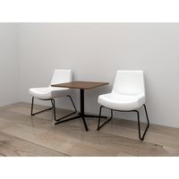 リーフジャパン 応接チェアーMAOLアイボリー LFP-RC21L-IV-H 1脚（直送品）