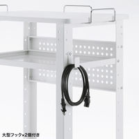 サンワサプライ マルチカート 幅640×奥行450×高さ983mm ホワイト RAC-FA8 1台（直送品）