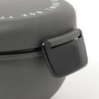 モノクロどんぶりランチボックス ブラック LAKOLE/ラコレ